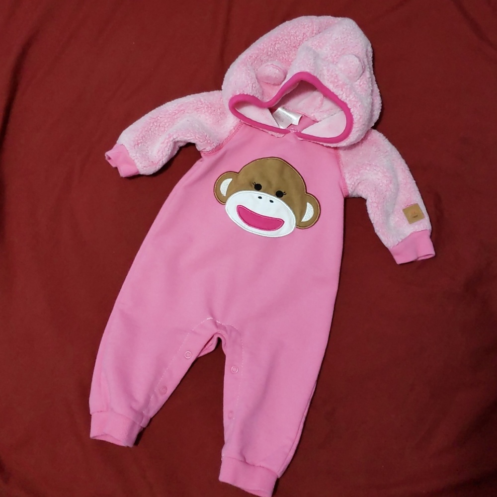 Pink Monkey Winter Outfit